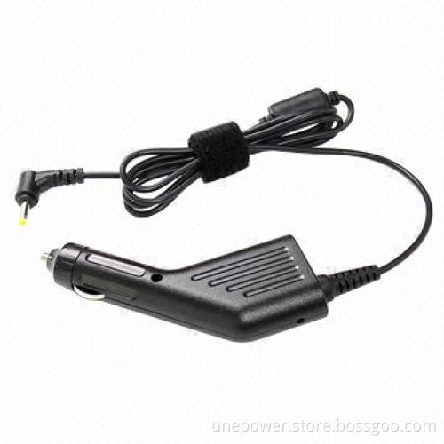 In-car charger for HP laptop, 19V, 1.58A, 30W, 4.0*1.7mm, cigarette type, black color